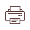 An icon of a printer.
