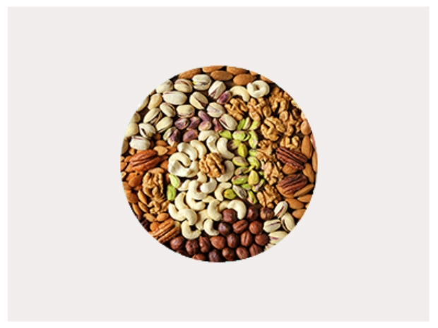 Image de graines et de noix pour représenter la vitamine E