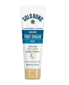 Front of Gold Bond Healing Foot Cream tube