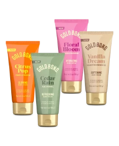 Front of Gold Bond Clear Body Powder Spray can