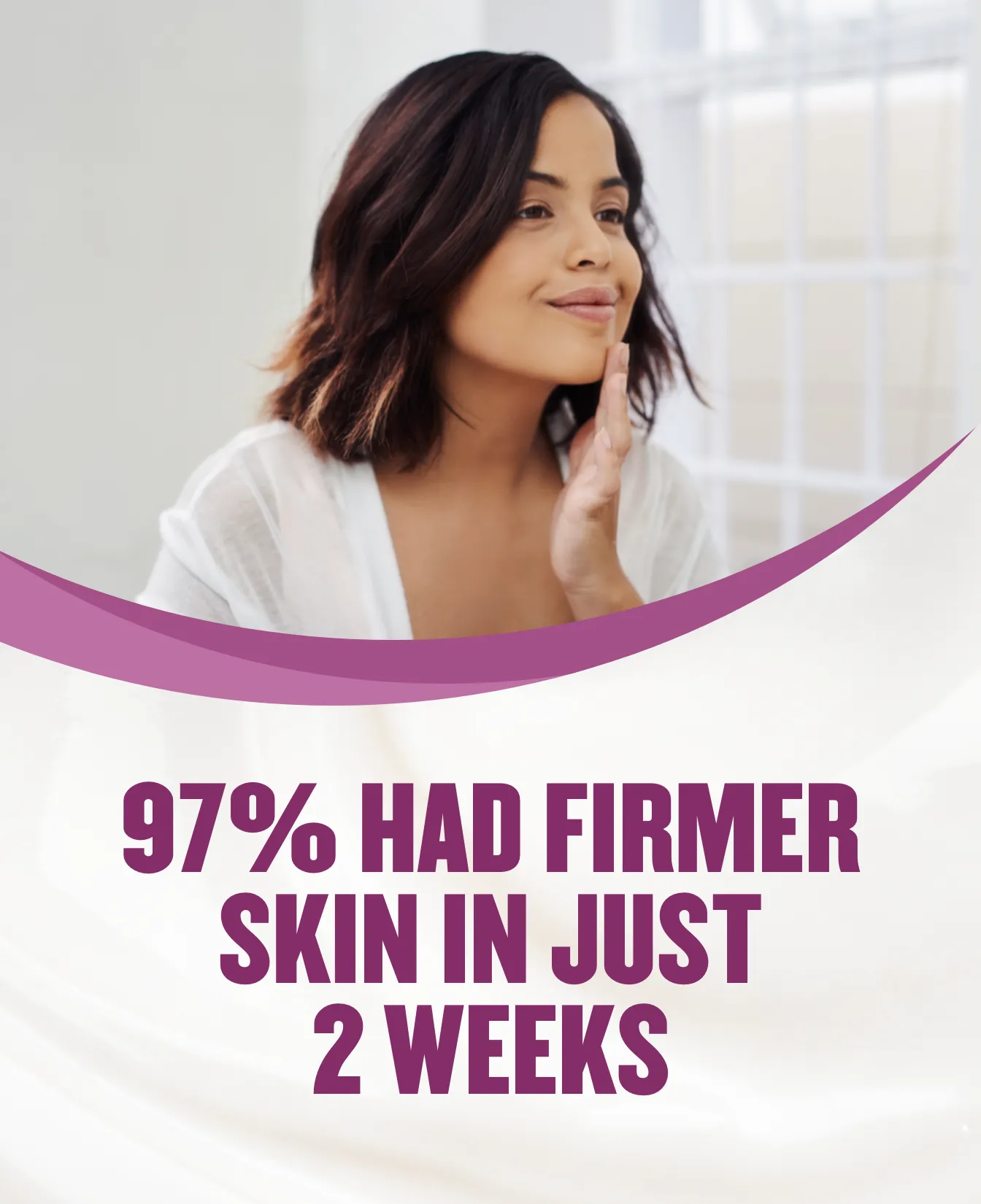 Packaging of Gold Bond® Age Renew Neck & Chest Firming Cream and benefit statements.