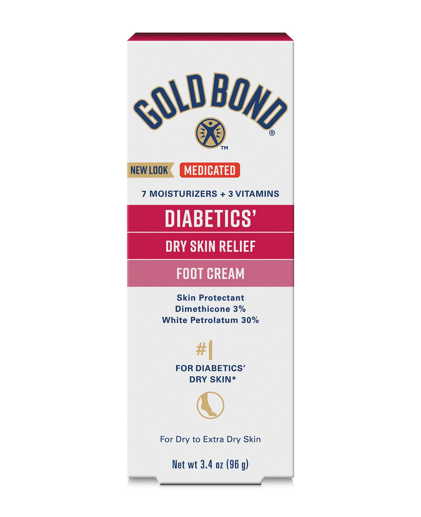 Diabetics’ Dry Skin Relief Foot Cream Gold Bond Ultimate®