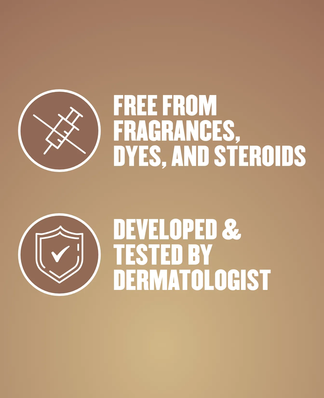 Packaging of Gold Bond® Eczema Relief Medicated Skin Protectant Cream/Lotion and benefit statements.