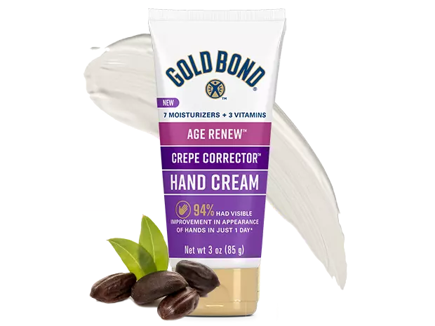 Front of Gold Bond Age Renew Crepe Corrector Hand Cream