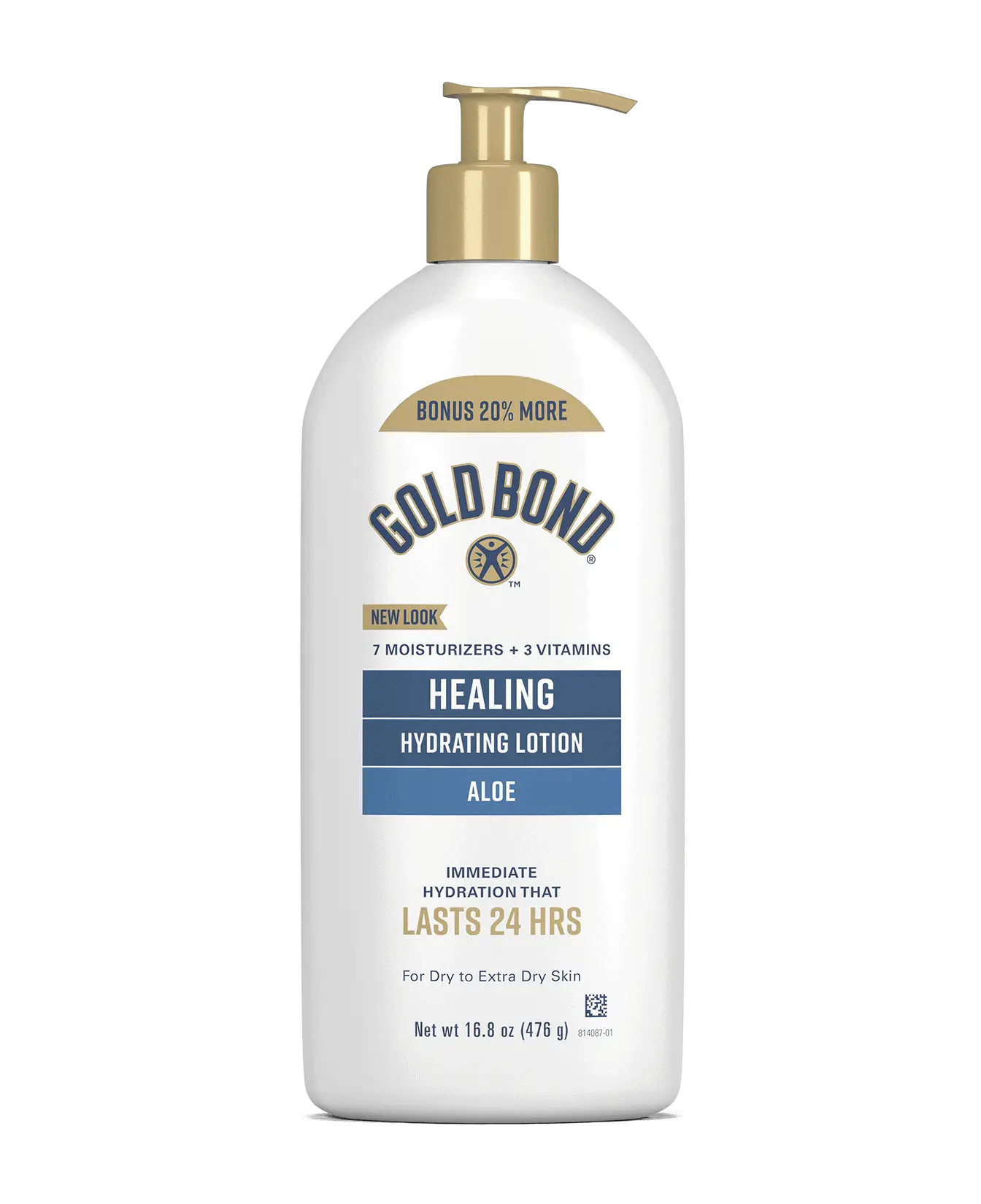 Front of Gold Bond Healing Hydrating Cream Bottle