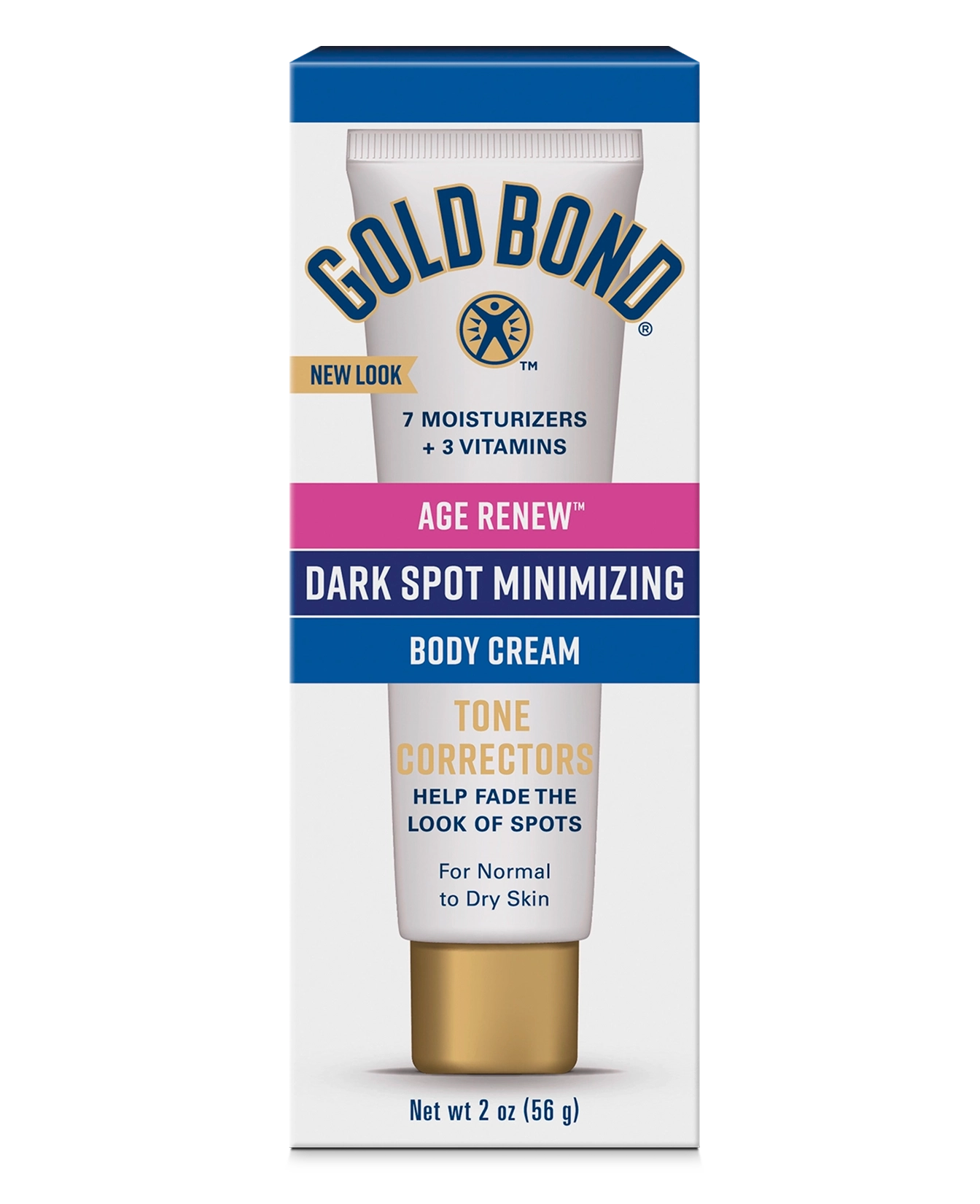 Front of Gold Bond Dark Spot Minimizing Body Cream box