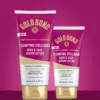 Gold Bond Plumping Collagen Lotion Body and Face Serum Lotion packaging and benefit statements.