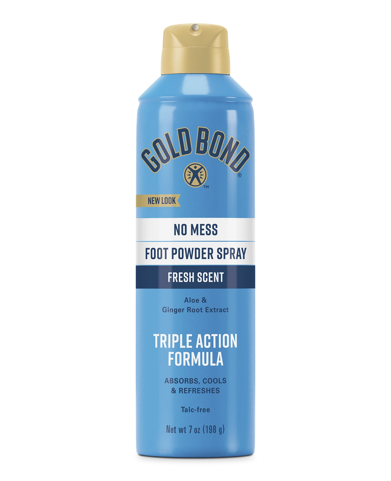 Gold Bond No Mess Foot Powder Spray Old VS New