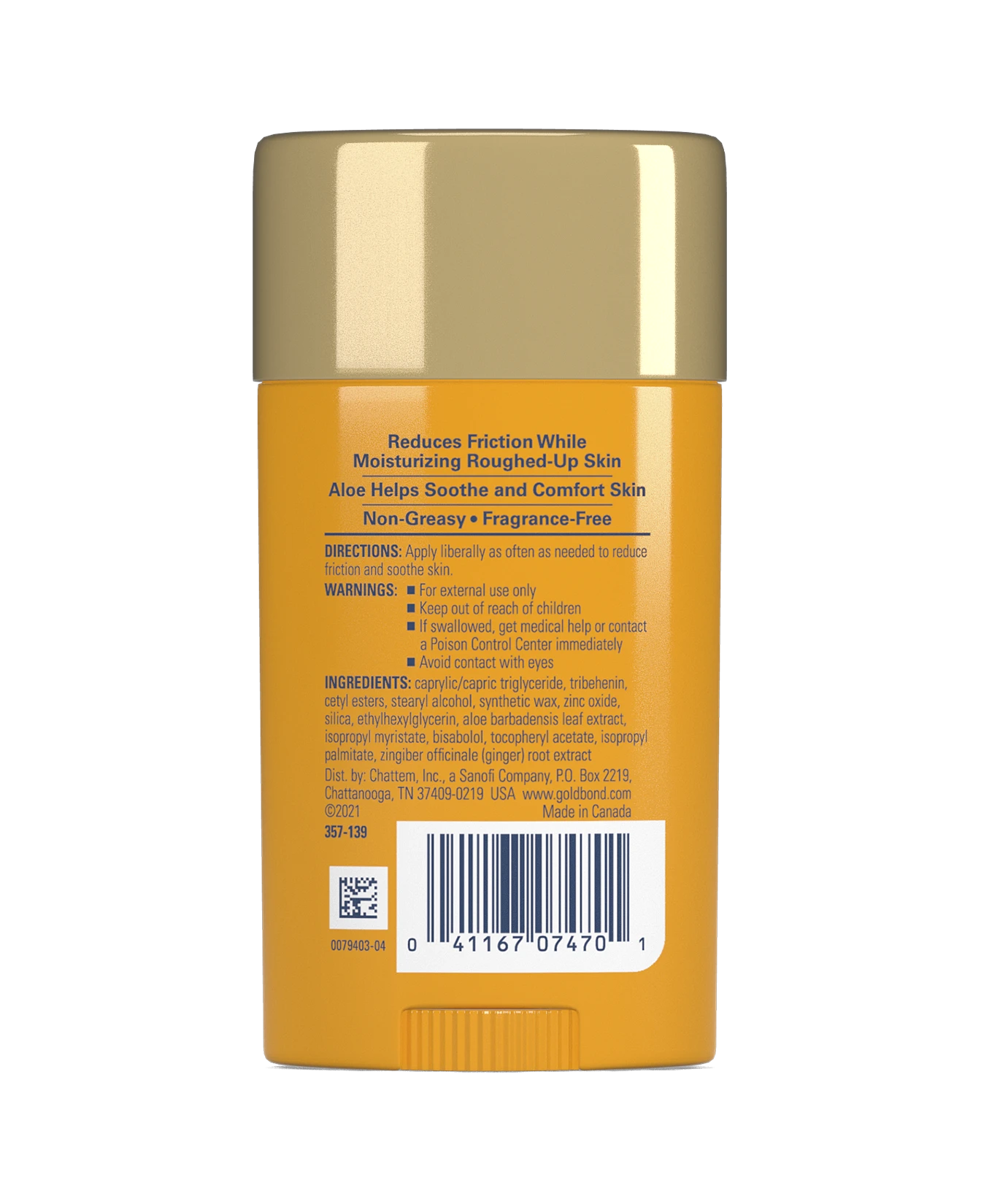 Front of Gold Bond Friction Defense Moisturizing Stick