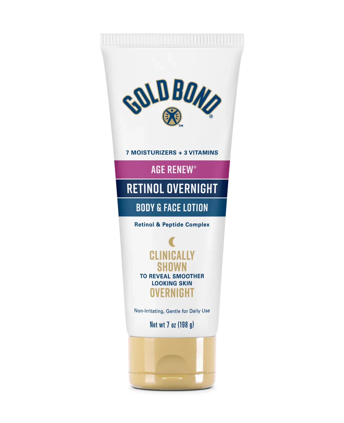 Gold Bond Age Renew Retinol Overnight Body & Face Lotion, 7 oz