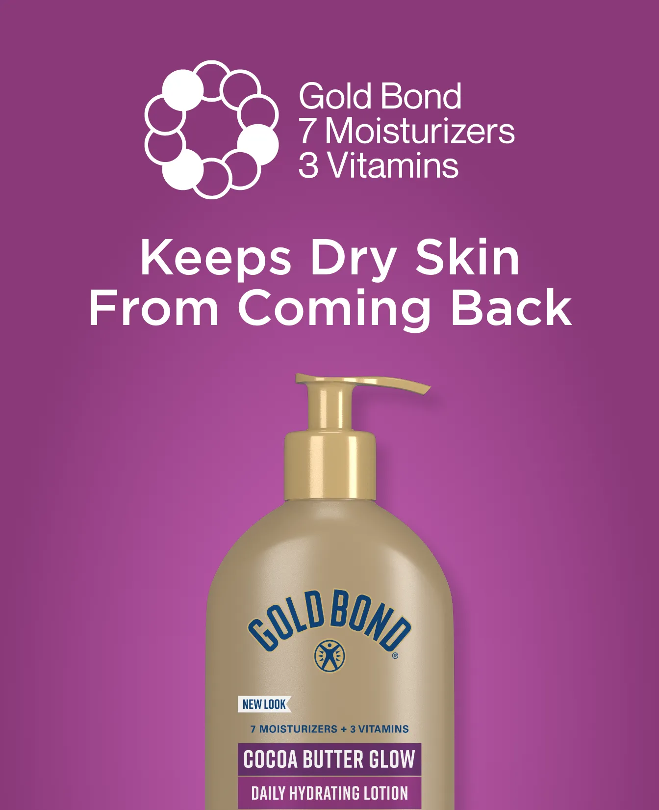 Gold Bond Radiance Renewal Cream tube benefits and statements