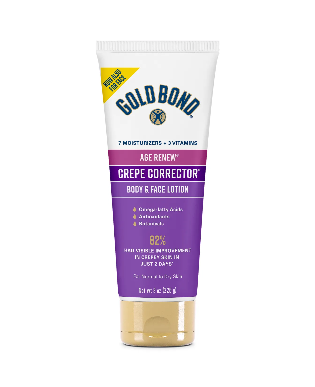 Front of Gold Bond Age Renew Crepe Corrector body Lotion 8oz
