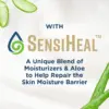 SensiHeal moisturizers and aloe help repair the skin moisture barrier