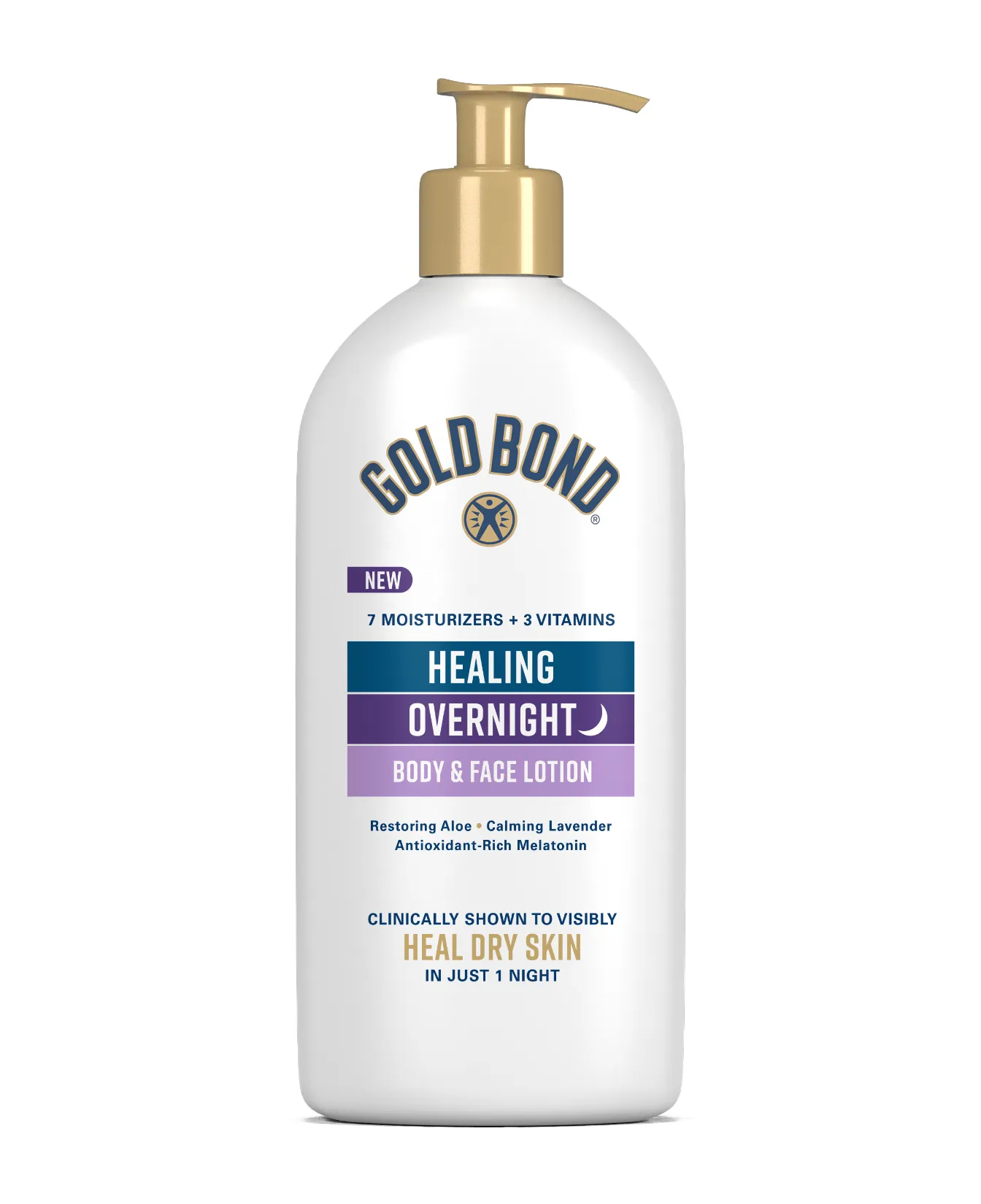 Front of Gold Bond Overnight Deep Moisturizing Lotion tube